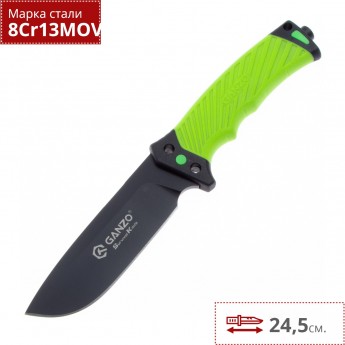 Нож GANZO G8012V2-LG с паракордом